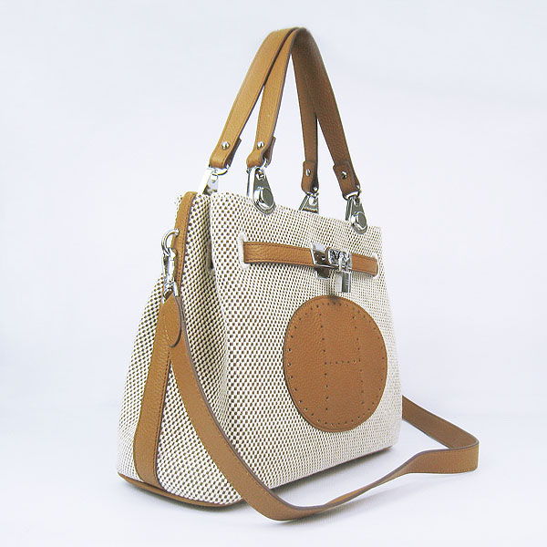 Replica Hermes New Arrival Double-duty handbag Light Coffee 60668